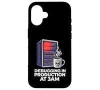 Carcasa para iPhone 16 Sysadmin Devops Debugging In Production At 3AM