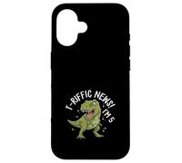 Carcasa para iPhone 16 T-Riffic News Tengo 5 Años T-Rex Dinosaurio Cumpleaños