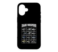 Carcasa para iPhone 16 Tabla de identificación de Especies de Tiburones susurradores de Tiburones