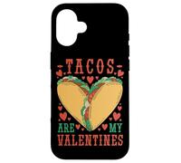 Carcasa para iPhone 16 Tacos Are My Valentine Funny Valentine’s Day Foodie