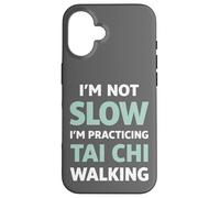 Carcasa para iPhone 16 Tai Chi Caminando No Soy Lento Humor