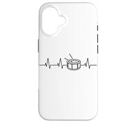 Carcasa para iPhone 16 Tambor Lateral del Tambor del Latido del corazón del Tambor de la Caja