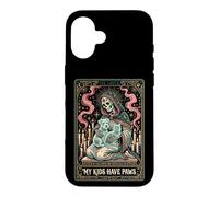 Carcasa para iPhone 16 Tarjeta de Tarot para Amantes de Las Mascotas con diseño de Esqueleto de My Kids Have