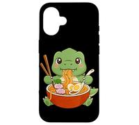 Carcasa para iPhone 16 Tazón de Fideos japoneses T-Rex Ramen Anime Dinosaur Japan Food