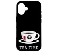 Carcasa para iPhone 16 Tea Time Queen Elizabeth II UK Memoriam 1926-2022 - Copa de té