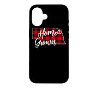 Carcasa para iPhone 16 Tela Escocesa roja cultivada en casa de Nebraska Buffalo NE State Love