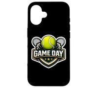 Carcasa para iPhone 16 Tenis Game Day Fan Lover Lindo Jugador Entrenador Espectador Cita