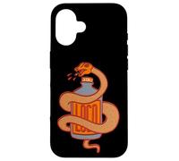 Carcasa para iPhone 16 Tequila Mezcal Serpiente Gusano Dia De Los Muertos Día De Los Muertos