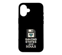 Carcasa para iPhone 16 Terapeuta Gamer Controlador Emocional Jugador Salud Mental Diversión