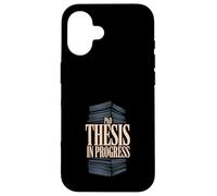 Carcasa para iPhone 16 Tesis Doctoral Escritura Tesis Disertación Disertación Sobreviviente