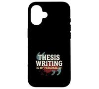 Carcasa para iPhone 16 Tesis Doctoral Escritura Tesis Disertación Disertación Sobreviviente