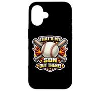 Carcasa para iPhone 16 That's My Son out There Orgulloso Baseball Dad Padre Mamá Mamá