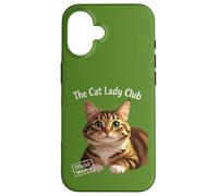 Carcasa para iPhone 16 The Cat Lady Club Cozy Tabby