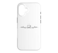 Carcasa para iPhone 16 The Coffee Line Funny Cafeine Addict Life Line Sarcástico