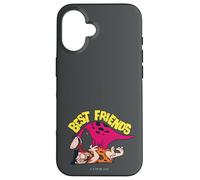 Carcasa para iPhone 16 The Flintstones Dino Fred Best Friends