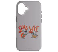 Carcasa para iPhone 16 The Flintstones Fred Barney Club Life