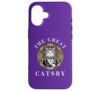 Carcasa para iPhone 16 The Great Catsby, diseño Divertido de Gatos, Amante de los