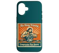 Carcasa para iPhone 16 The Holy Trinity Compression Fuel Spark Keep Faith Running