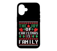 Carcasa para iPhone 16 The Joy of Christmas is Family Ugly Sweater Holiday Art