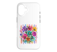 Carcasa para iPhone 16 The Joy of The Lord Is My Strength Escritura Pretty Floral