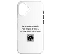 Carcasa para iPhone 16 The Pen is Mightier Than The Sword. El bolígrafo es más Fuerte Que una Espada