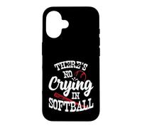 Carcasa para iPhone 16 Theres No Crying in Softball Game Sports Baseball Lover