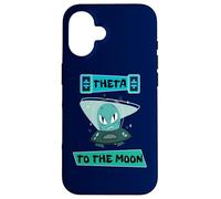 Carcasa para iPhone 16 Theta To The Moon Criptomoneda Logotipo Theta Crypto Art