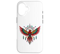 Carcasa para iPhone 16 Thunderbird Native American Tribal Art Niños Nativos para Niños