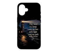 Carcasa para iPhone 16 Thy Word is a Lamp Unto My Feet - Psalm 119:10 Faith Verse