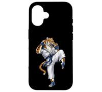 Carcasa para iPhone 16 Tigre Artes Marciales Karate Kickboxing Taekwondo Jiu Jitsu