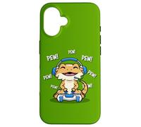 Carcasa para iPhone 16 Tiny Dinosaur Boys Kawaii Kid Pew Gamer Bearded Dragon Lover