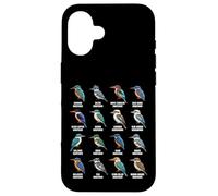 Carcasa para iPhone 16 Tipos de Martín Pescador - Martín Pescador Especies Ornitología Aves
