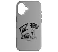 Carcasa para iPhone 16 Tired Forever Awake Brevemente Nurse Life