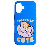 Carcasa para iPhone 16 Toastally Cute Kawaii Tostadora Pan Pun Design