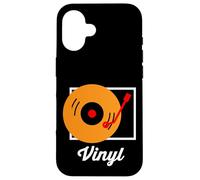 Carcasa para iPhone 16 Tocadiscos de Vinilo Retro
