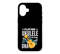 Carcasa para iPhone 16 Tocando el Ukelele Está en mi ADN Músico