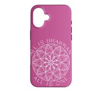 Carcasa para iPhone 16 Todo es Brahman, Todo es uno, Yoga, Unicidad, Mandala Art