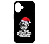 Carcasa para iPhone 16 Todo LO Que Quiero Navidad Medios DE PRODUCCIÓN Karl Marx Fun Meme