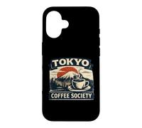 Carcasa para iPhone 16 Tokyo Coffee Club Café Japonés Amante Café Retro