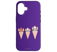Carcasa para iPhone 16 Tom and Jerry Cherry on Top