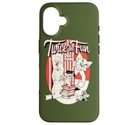 Carcasa para iPhone 16 Tom and Jerry Twice The Fun