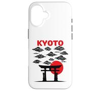 Carcasa para iPhone 16 Torii Gate Sunrise Kioto Nubes Edición de Fans de Viaje