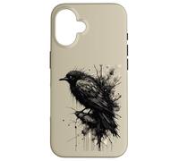 Carcasa para iPhone 16 Tormenta de Tinta Cuervo Silencio Antes de la Caw