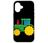 Carcasa para iPhone 16 Tractor Master Builder Bloque Construcción de Ladrillos
