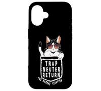 Carcasa para iPhone 16 Trap Neuter Return (TNR) The Humane Solution Bolsillo para Gatos