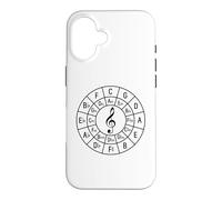 Carcasa para iPhone 16 Treble Clef Circle of Fifths - Camiseta de Regalo para músico