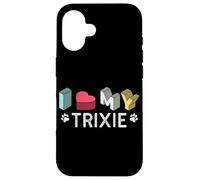 Carcasa para iPhone 16 Trixie - Nombre Personalizado para Perros Trixie Pet Lover