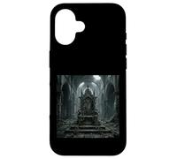 Carcasa para iPhone 16 Trono Gótico Arruinado Fantasía Oscuro Diseño Catedral