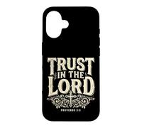 Carcasa para iPhone 16 Trust In The Lord Proverbios 3:5 Versículo de la Biblia