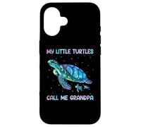 Carcasa para iPhone 16 Turtle Watercolor Sea Ocean My Turtles Call Me Grandpa
